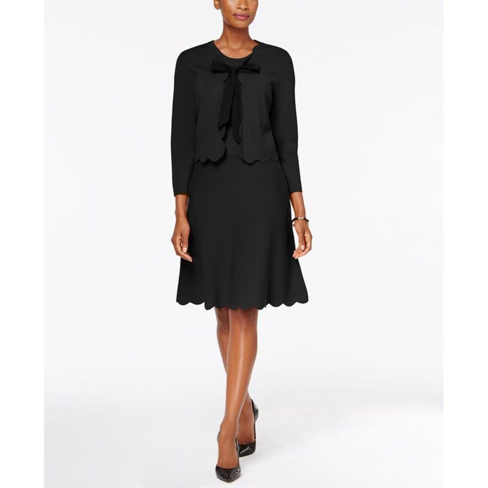 Charter Club Petite A Line Sweater Dress Bolero Jacket